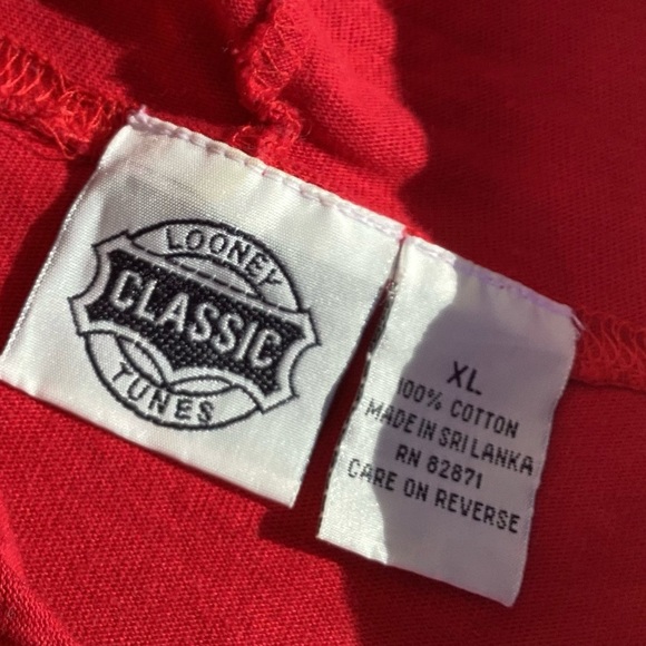 Vintage 90s Sylvester cat tweety bird warner brothers pullover hoodie sweatshirt - Picture 5 of 5